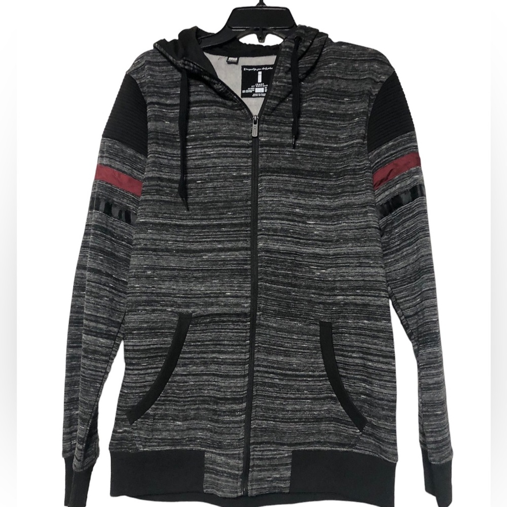 I Jeans by Buffalo Jeans Zip Hoodie Black & Gray Men’s L